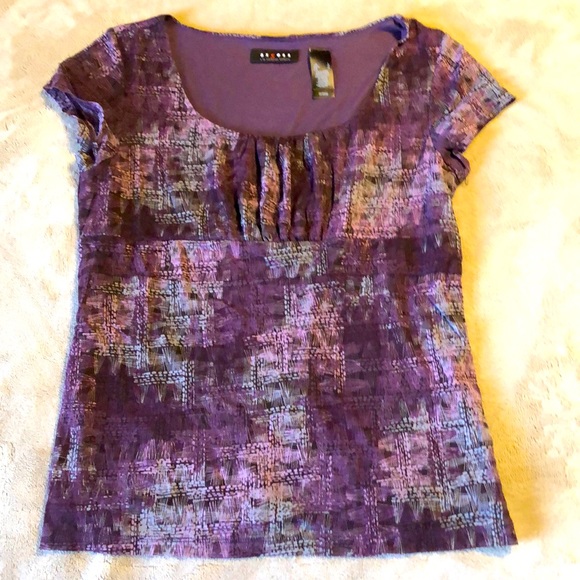Axcess purple and gray top - Picture 1 of 5